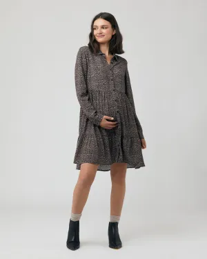 Abby Button Through Dress Slate
