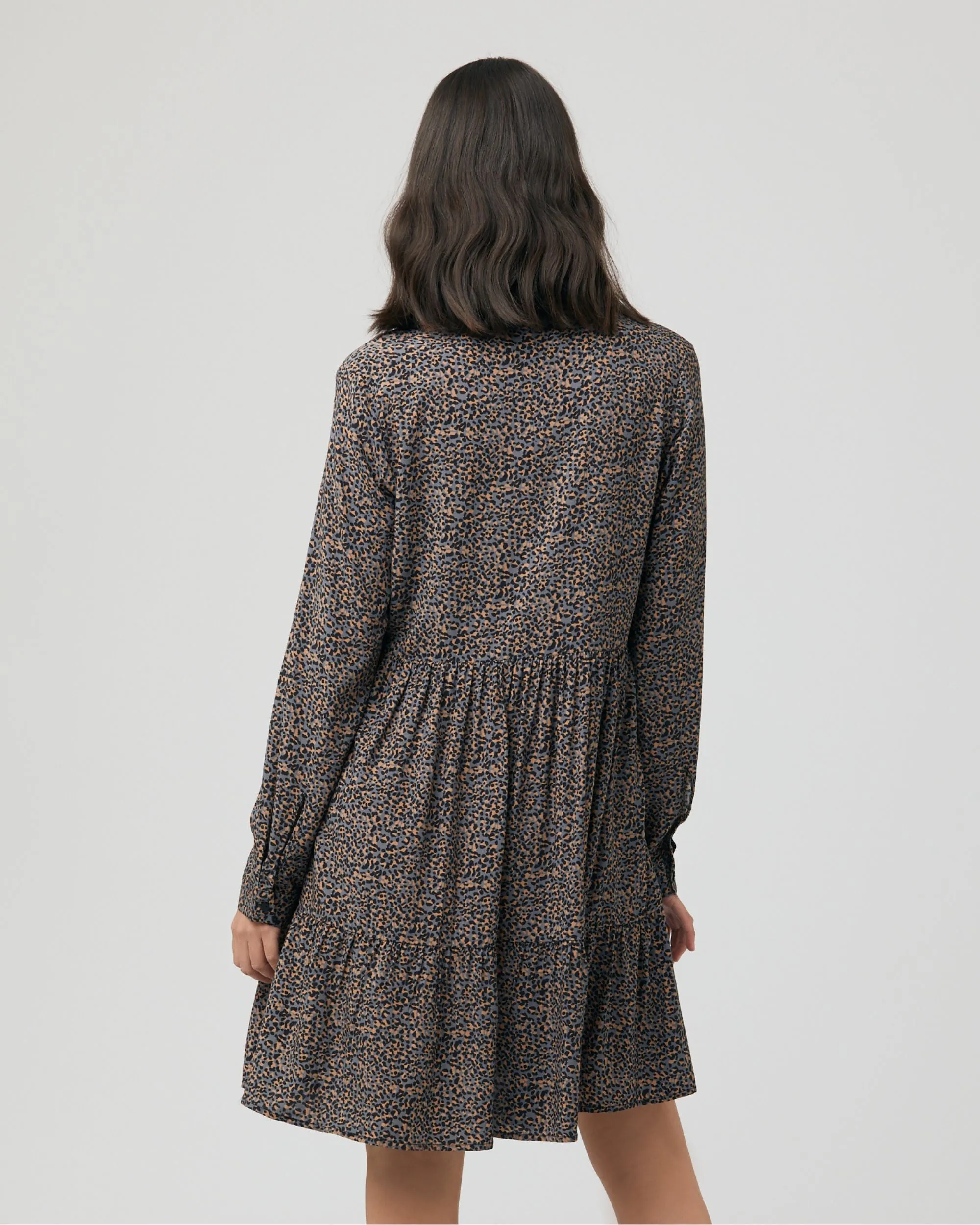 Abby Button Through Dress Slate