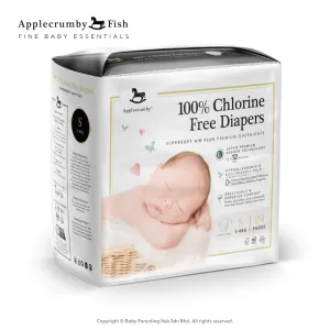 APPLECRUMBY CHLORINE FREE PREMIUM DIAPERS-SMALL