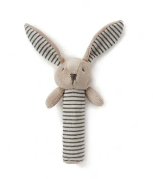 Baby Bunny Rattle Grey