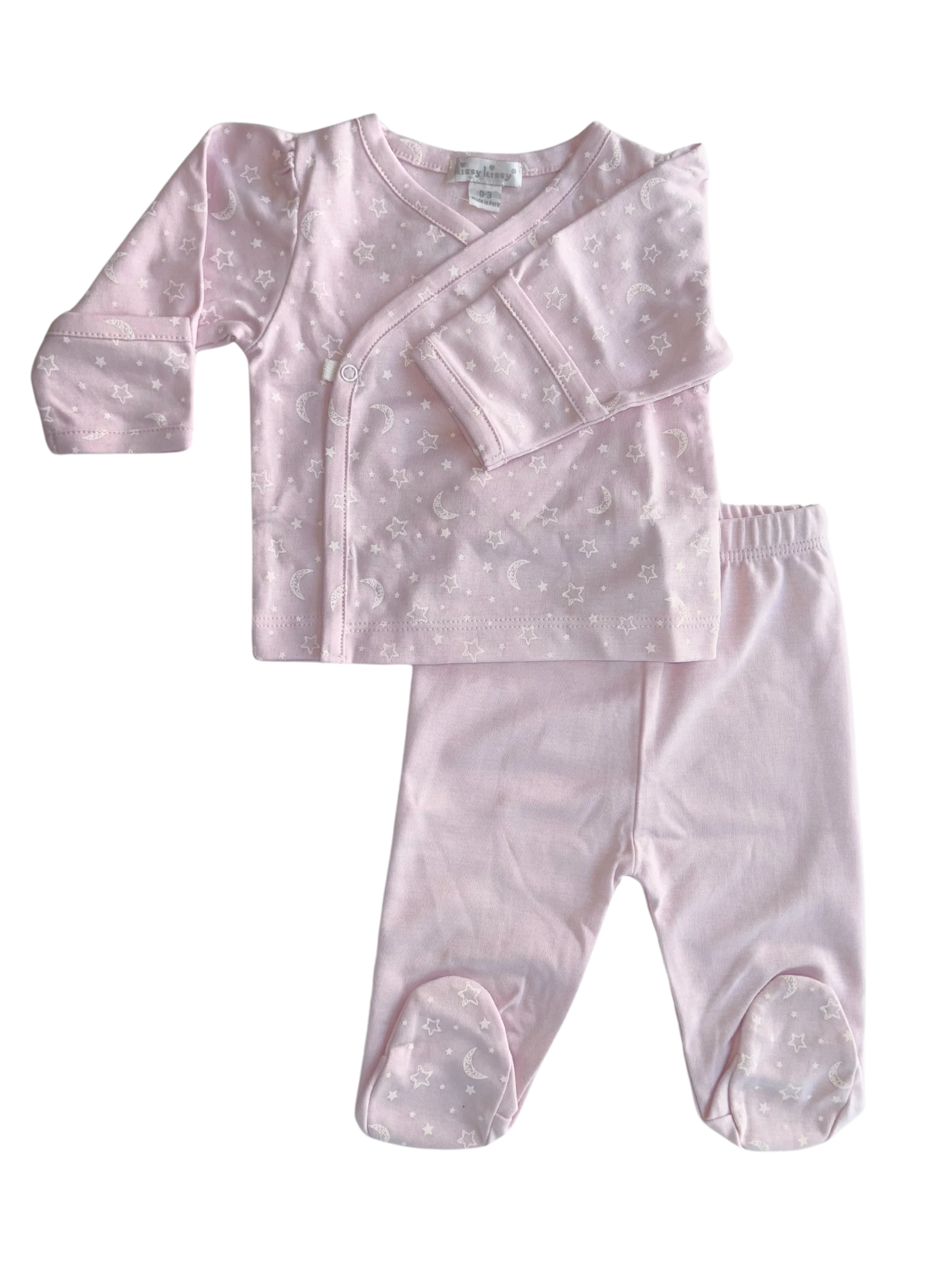 Baby Crescent Moon Set in Pink