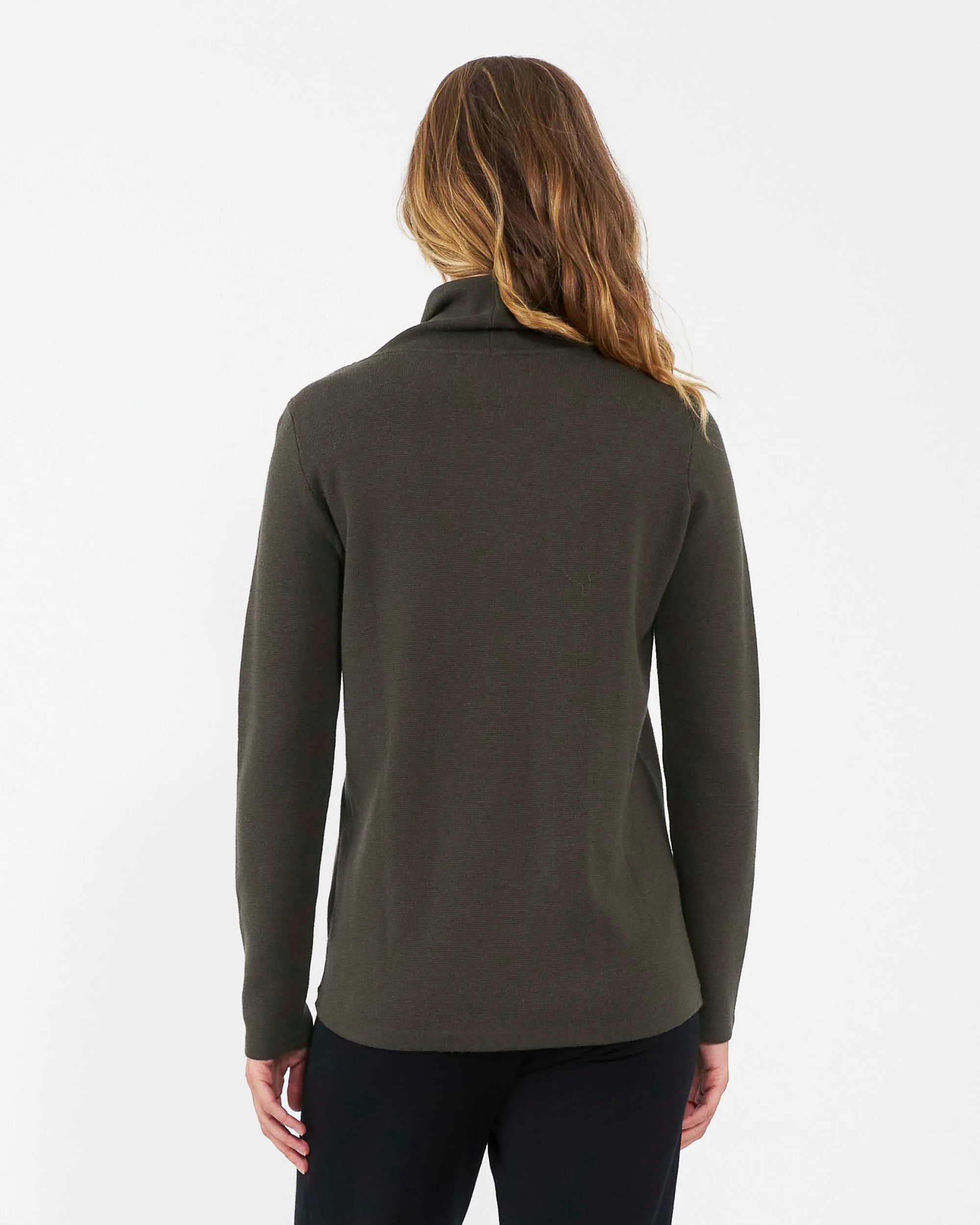 'Cassie' Crossover Nursing Knit - Khaki