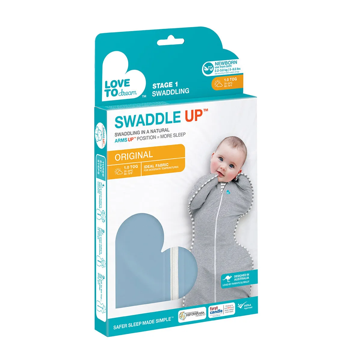 Love To Dream Original Swaddle Up | Dusty Blue