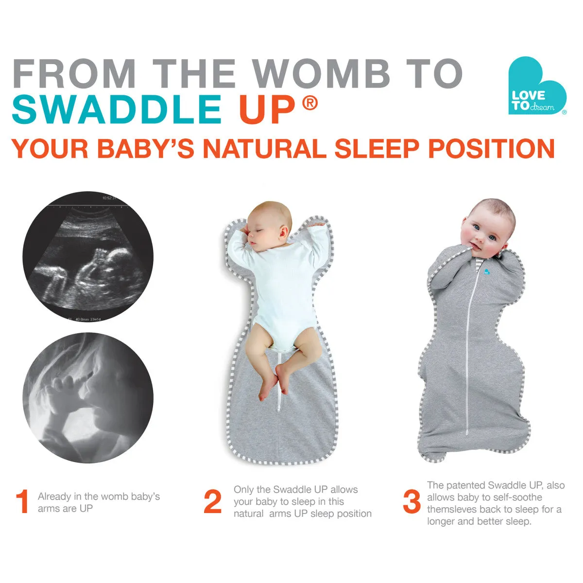 Love To Dream Original Swaddle Up | Dusty Blue