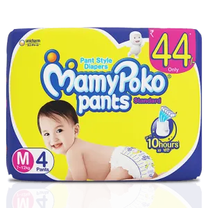 Mamy Poko Pants Medium Size (7-12 kg) Diapers 4 pc