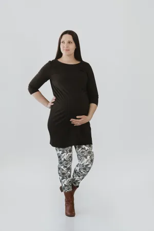 Maternity Tunic Dark Brown