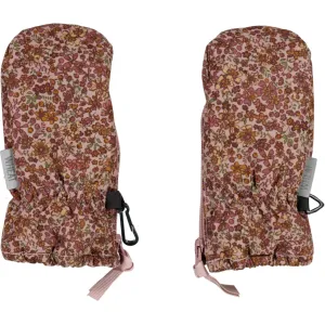 Mittens Zipper Tech - wood rose flowers