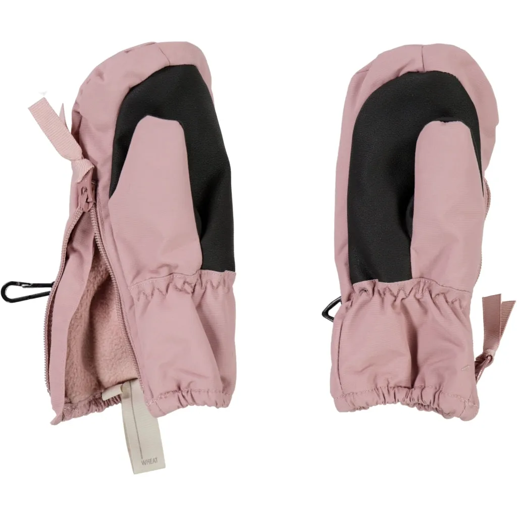 Mittens Zipper Tech - wood rose