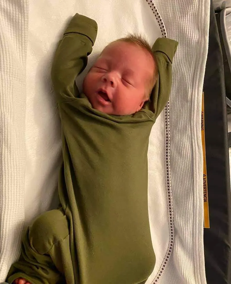 Olive Sleeper Newborn Gown