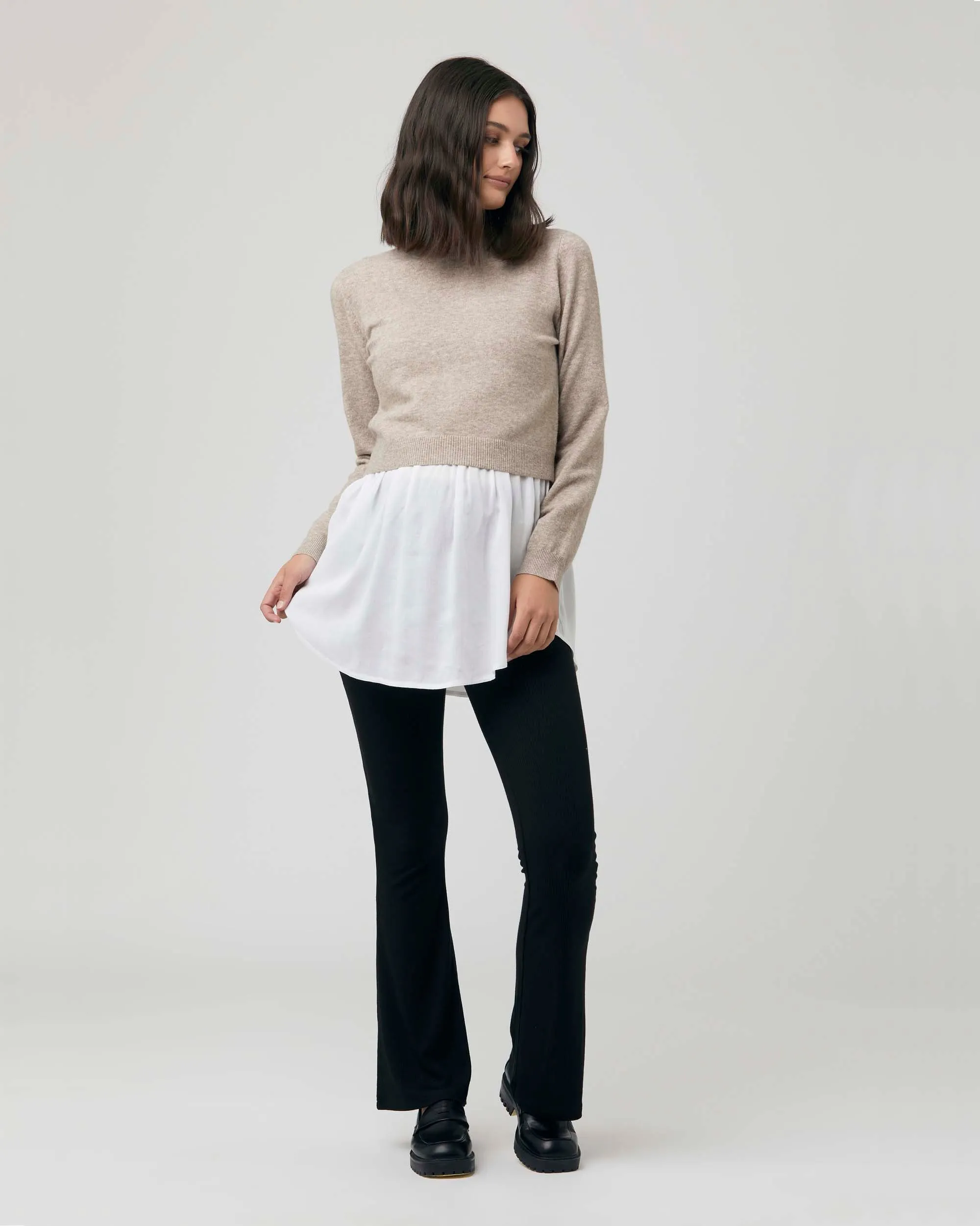 'Sandy' Nursing Knit - Latte