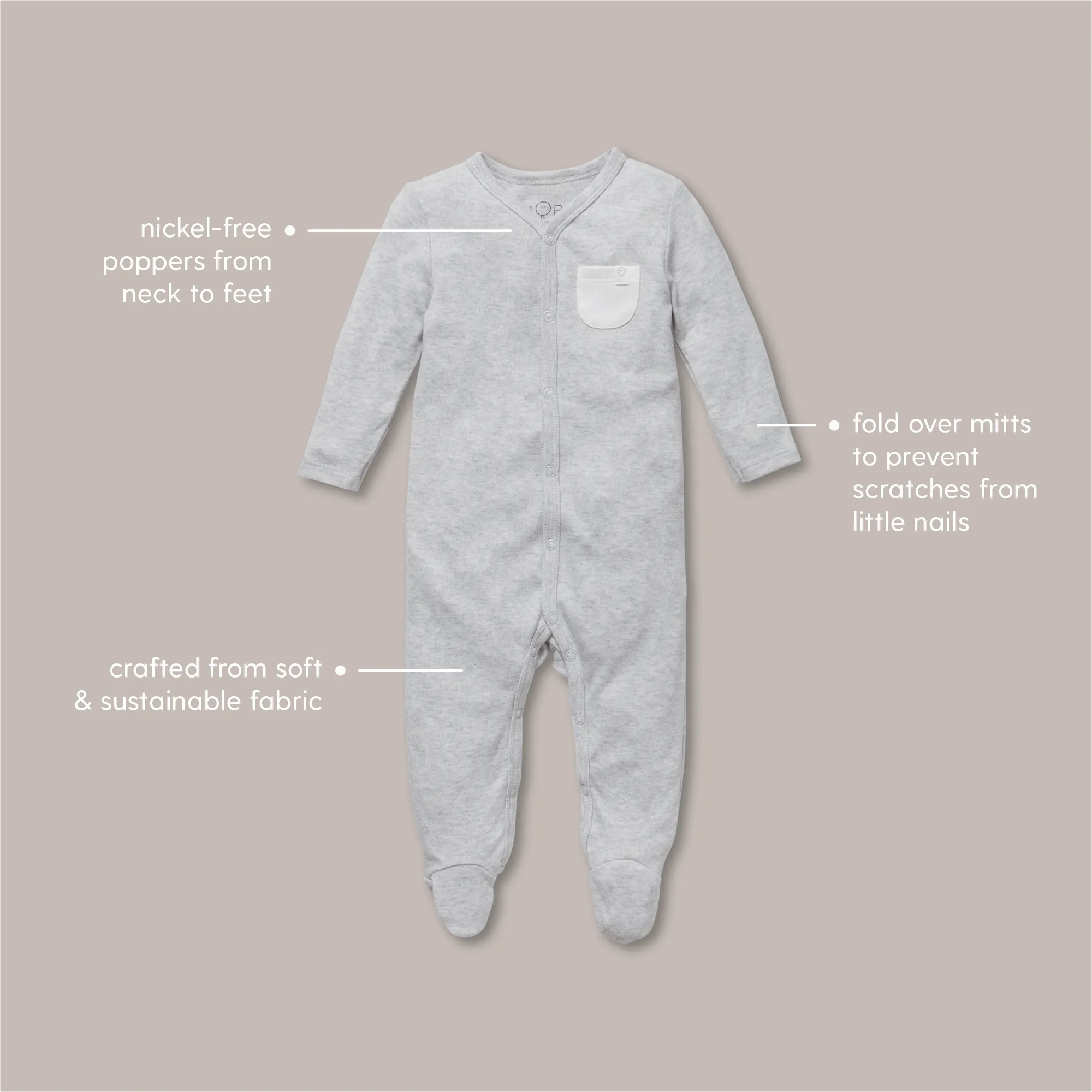 Snap Baby Pajamas 4 Pack