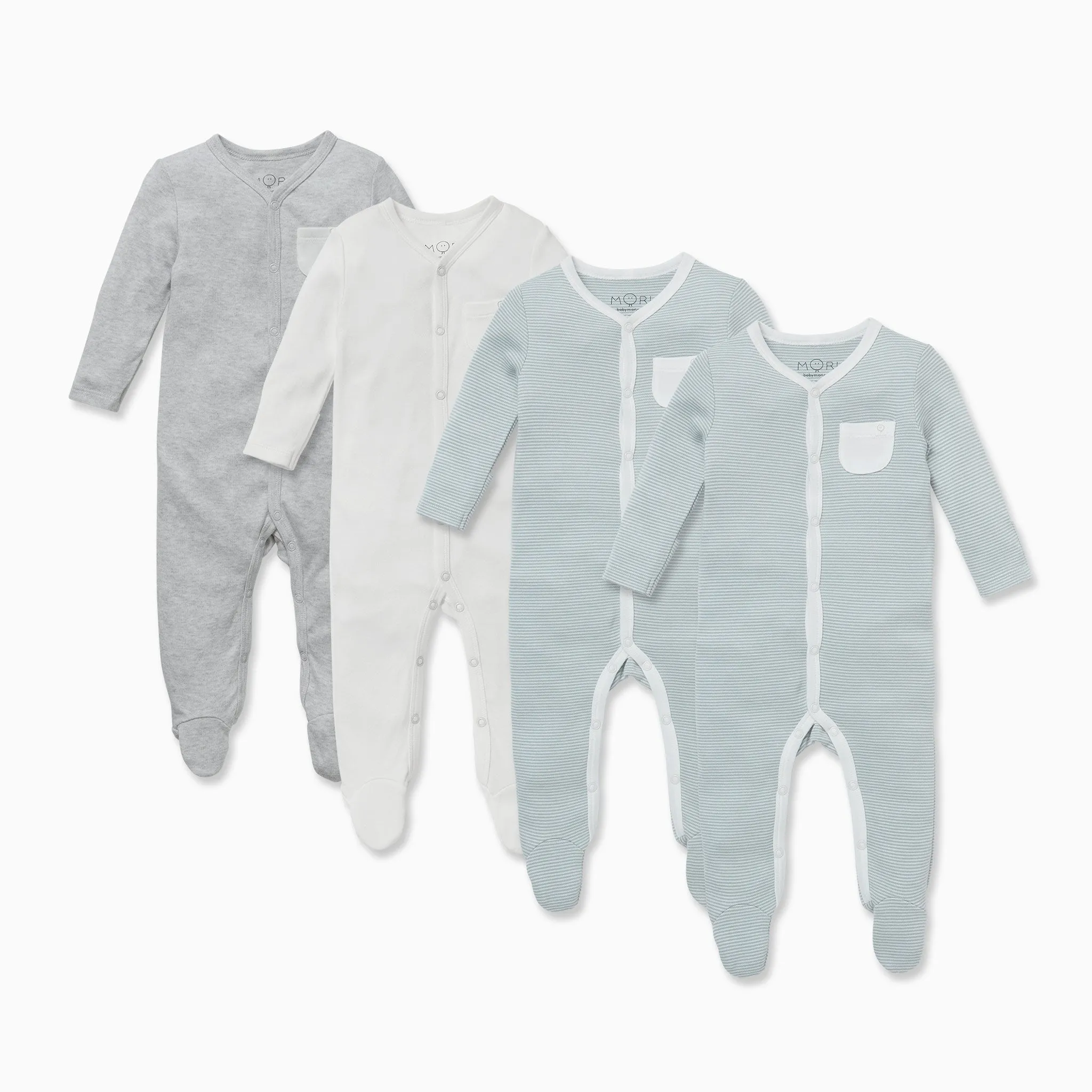 Snap Baby Pajamas 4 Pack