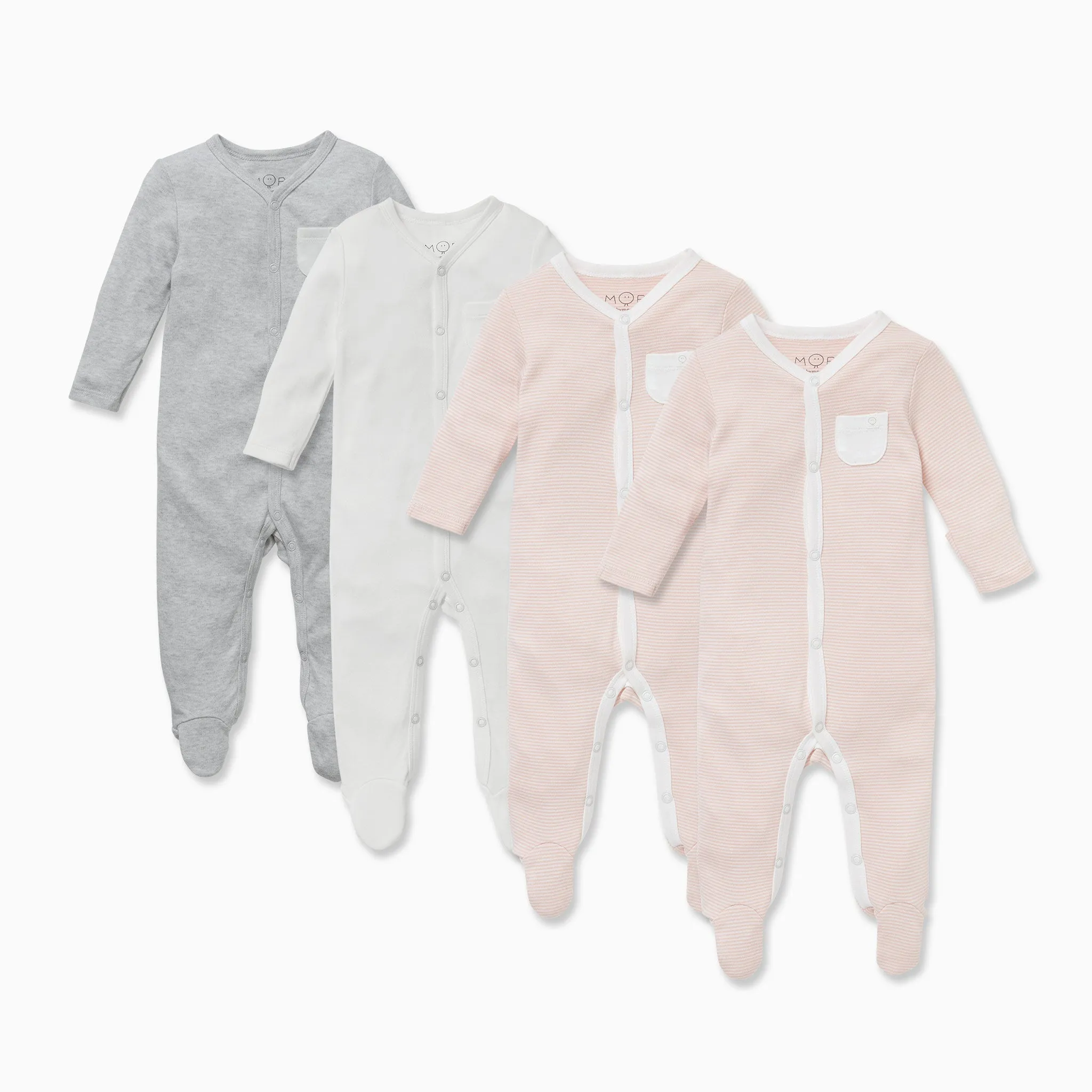 Snap Baby Pajamas 4 Pack